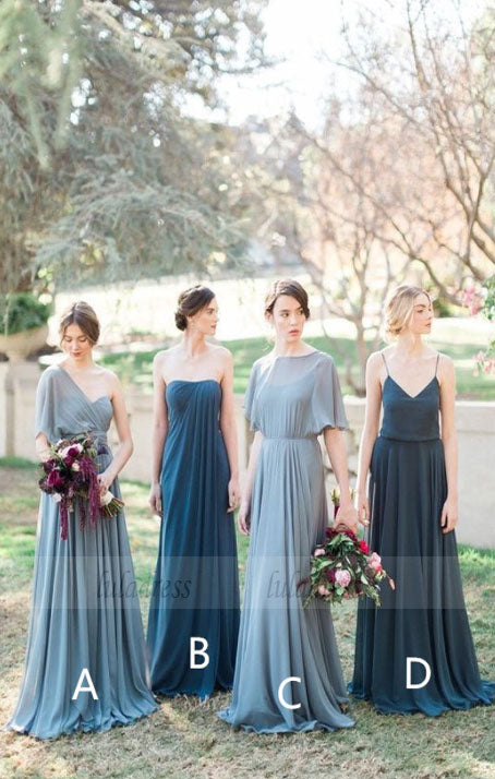 Pleated Bridesmaid Dress,Fashion Bridesmaid Dress,BD99863