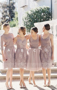 Short Bridesmaid Dress, Charming Bridesmaid Dress,BD98882