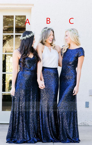 Sequins Bridesmaid Dress,Pretty Bridesmaid Dress,Free Style Bridesmaid Dress,BD98905