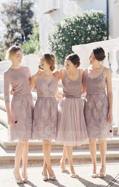 Short Bridesmaid Dress, Charming Bridesmaid Dress,BD98882