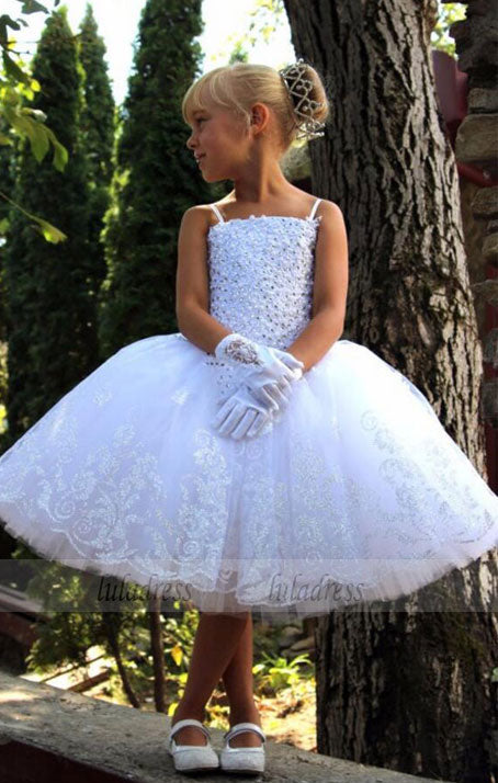 ball gown lace flower girl dresses girls pageant dresses beaded flower girl dresses for weddings tea length communion