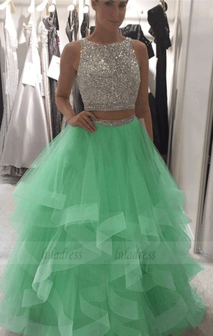ball gowns prom dress,two piece prom dress,prom dresses,BD99682