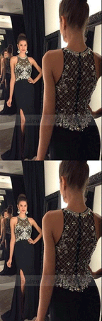 Black Prom Dresses,Backless Prom Dress,Sexy Prom Dress,Simple Prom Dresses