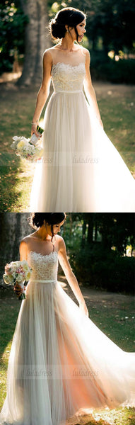 Beach Wedding Dress, Summer Wedding Dress, Ivory Wedding Dress, Modern Wedding Dress,BD99635