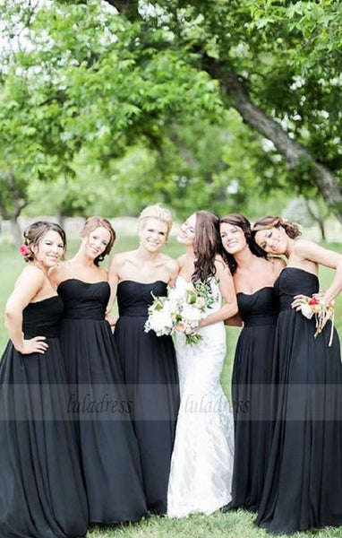 Simple Bridesmaid Dresses,Black Bridesmaid Dresses,Sweetheart Bridesmaid Dresses,BD99867