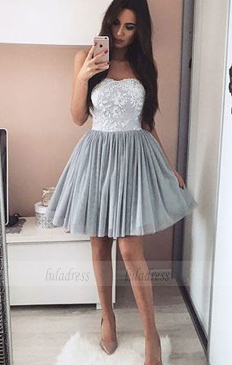 Elegant Homecoming Dress,Tulle Prom Short Dresses