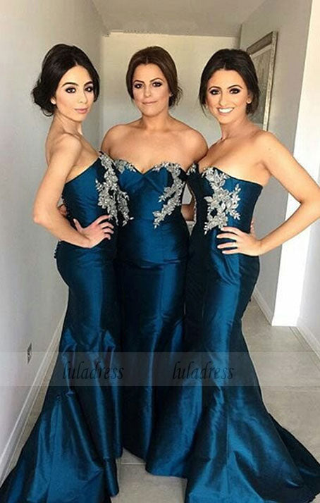 long bridesmaid dress ,sweetheart bridesmaid dress,mermaid bridesmaid dress,custom bridesmaid dress,BD98898