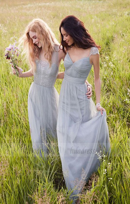Simple A Line Bridesmaid Dress,Elegant Bridesmaid Dresses,Long Bridesmaid Dress,BD98986