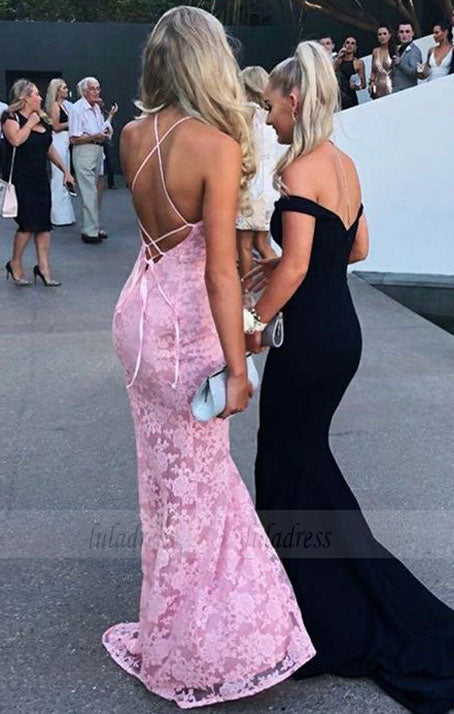 fashion lace prom dresses,stunning backless lace up party dresses