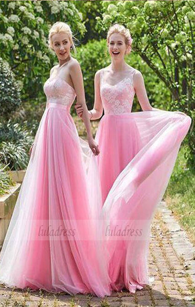 Beautiful A-Line  Floor-Length Bridesmaid/Prom Dress with Lace,BD99341