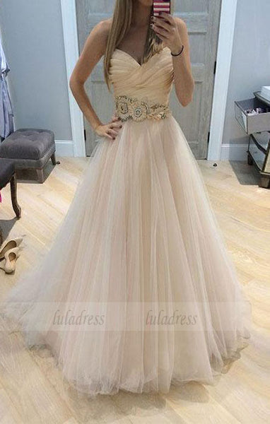 A line tulle long prom dress, formal dress,BD99031