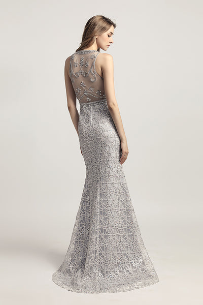 Formal Lace Long Elegant Evening Prom Dress, LX436