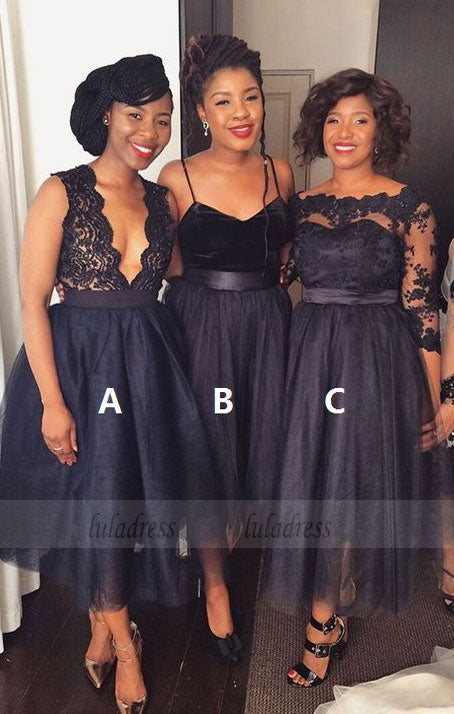 Short Bridesmaid Dress, Mismatched Bridesmaid Dress, Tulle Bridesmaid Dress,BD98979