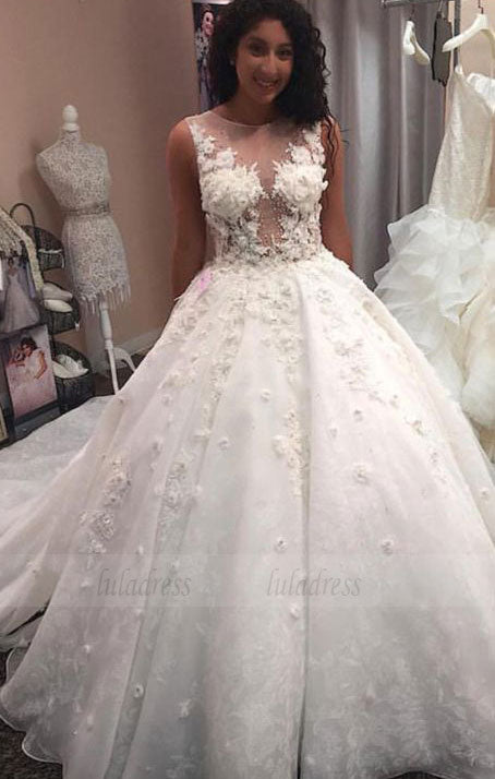 Lace Wedding Dresses Ball Gowns For Bride,BD99622