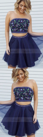 lace homecoming dresses short, simple a line tiered graduation party gowns