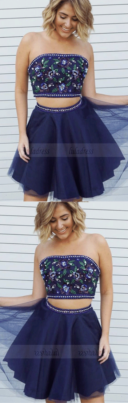 lace homecoming dresses short, simple a line tiered graduation party gowns