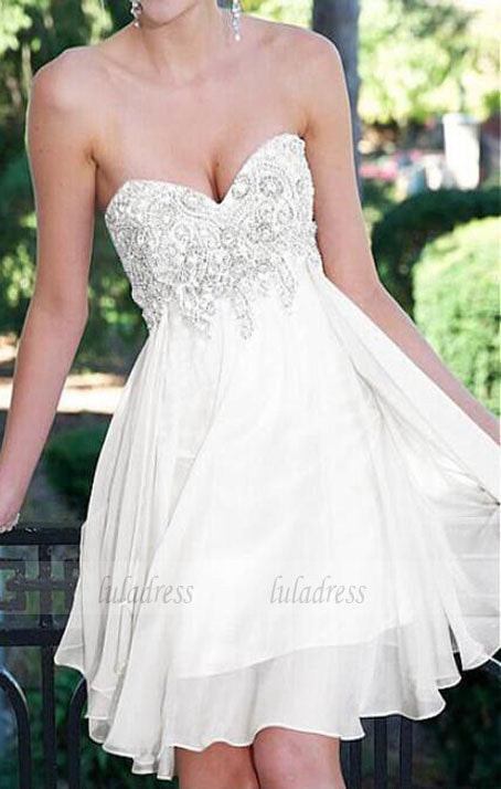 Sparkle Homecoming Dresses,Beautiful Homecoming Gowns,Short Prom Gown,