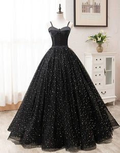 Ball Gown Sweetheart Black Prom Dresses,Evening Dresses,BD930658