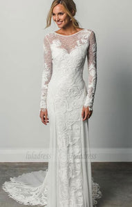 Long Sleeves Wedding Dresses,Lace Wedding Dress,BD99808