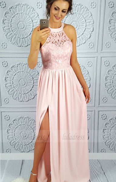 Chiffon Lace Prom Dress,Long Prom Dresses,Prom Dresses,Evening Dress,BD99037