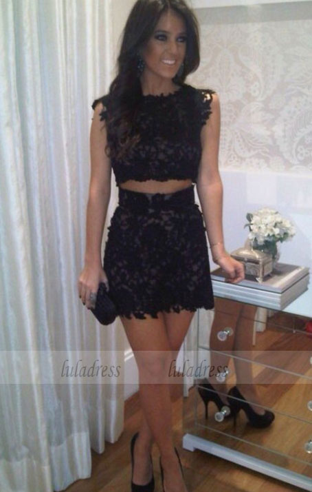 Lace Prom Dress,Black Prom Dress,Mini Prom Dress,Fashion Homecoming Dress,Sexy Party Dress