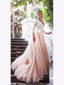 Tulle and Lace Prom Dresses Wedding Party Dresses Evening Dresses,BD2980
