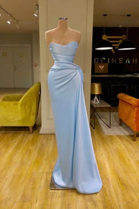 Blue Mermaid Sweetheart Cheap Long Prom Dresses,Evening Party Dresses,BD930705