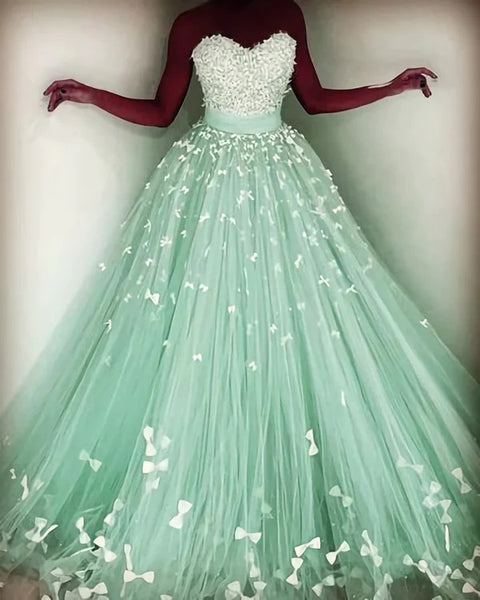 Ball Gown Tulle Sweetheart Prom dresseses,BD930694