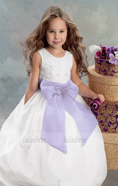 Kids Birthday Dress Beading Ball Gown Tulle Wedding Party Dresses,BD99415