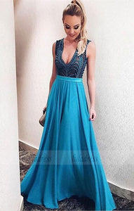 fashion backless prom dresses with beading, elegant evening gowns,BD98727