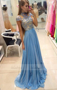 Beaded Party Dresses,Chiffon Pageant Formal Dress,Prom Dresses,BD99366