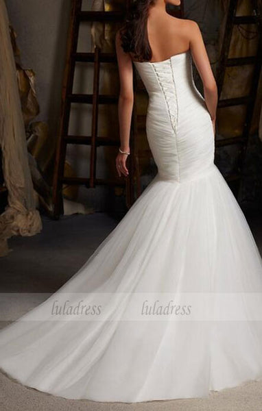 Tulle Wedding Gown,Lace Wedding Gowns,Mermaid Bridal Dress,BD99322