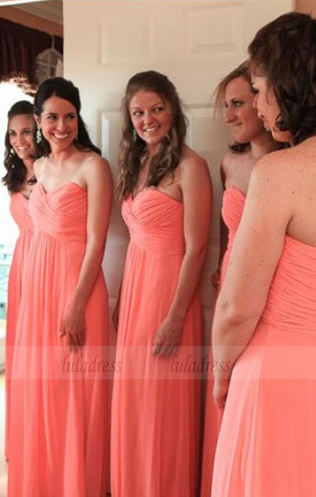 Simple Bridesmaid Dress,Cheap Evening Dresses,Fall Wedding Gowns,BD98453