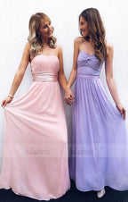 Cute A Line Chiffon Long Prom Dress,Homecoming Dress