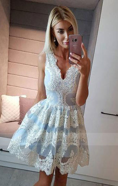 Lace Homecoming Dresses,Short Prom Dresses,Cocktail Dress,Graduation Dress