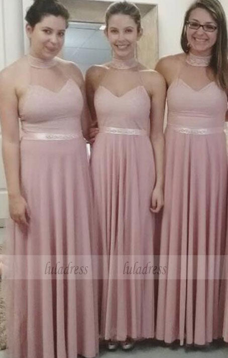 Sexy Bridesmaid Dress,Stylish Pearl Pink Bridesmaid Dresses