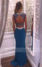 Beading Prom Dress,2 Pieces Prom Gowns,Elegant Evening Dresses