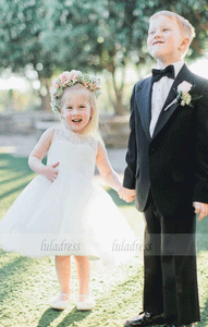 Tea Length Flower Girl Dresses Children Birthday Dress Lace Kids Wedding Party Dresses,BD99420
