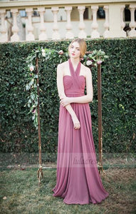 Long bridesmaid dress,chiffon bridesmaid dress,sleeveless bridesmaid dress,BD99530