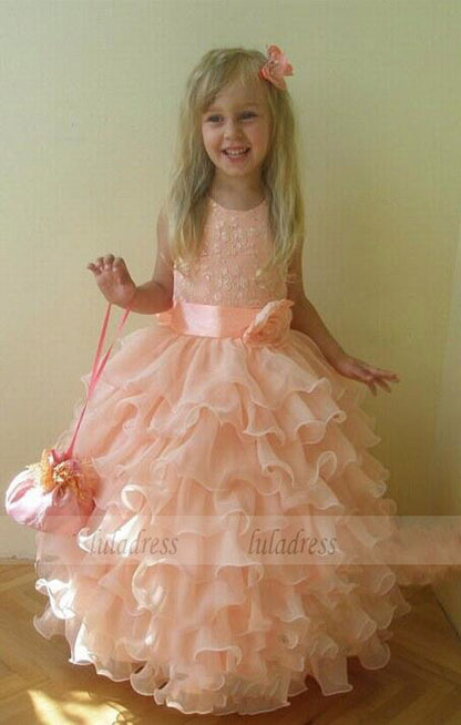 Girl Birthday Wedding Party Formal Flower Girls Dress baby Pageant dresses