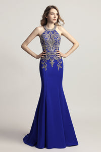 Formal Mermaid Long Prom Dress Charming Sleeveless Evening Dress, LX440