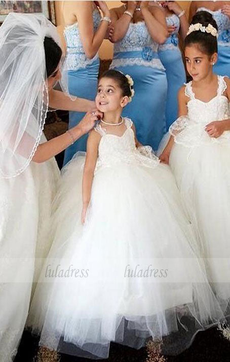 Lace Tulle Baby Girl Birthday Wedding Party Formal Flower Girls Dress baby Pageant dresses