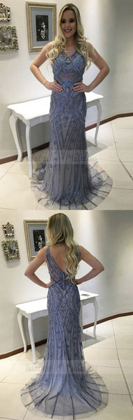 Pretty Sheath Beaded Prom Dress Evening Dress,BD99779