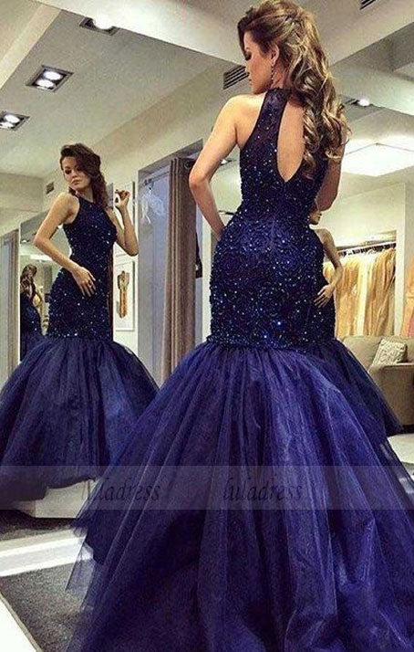 strapless open back dress New Style Prom Dress, Ball Gown Evening Party,Mermaid Prom Dresses –  luladress