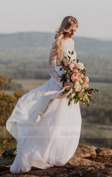 Two Piece Wedding Dresses,Boho Wedding Dress,BD99802