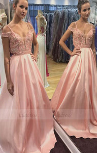 formal prom party dresses with appliques beaded,evening gowns,BD98638