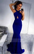 Long Prom Dress,Royal Blue Mermaid Prom Dress,Formal Evening Dress