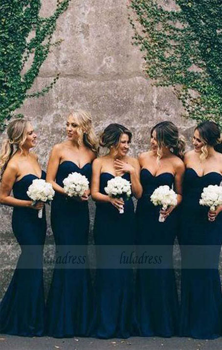 Strapless Mermaid Bridesmaid Dress, Bridesmaid Dress