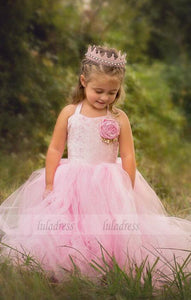 Lace Girl Birthday Wedding Party Formal Flower Girls Dress baby Pageant dresses,BD99409