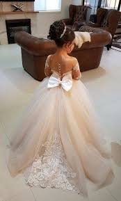 Romantic Tulle Ball Gowns, Tulle Lace Flower Girl Dresses, Flower Girl Dress for Weddings,BD98799